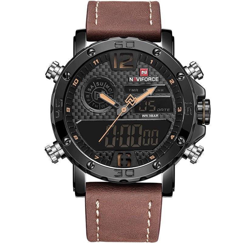 Men's Sport Watch with Dual Displays for Active Lifestyles - Lamylie