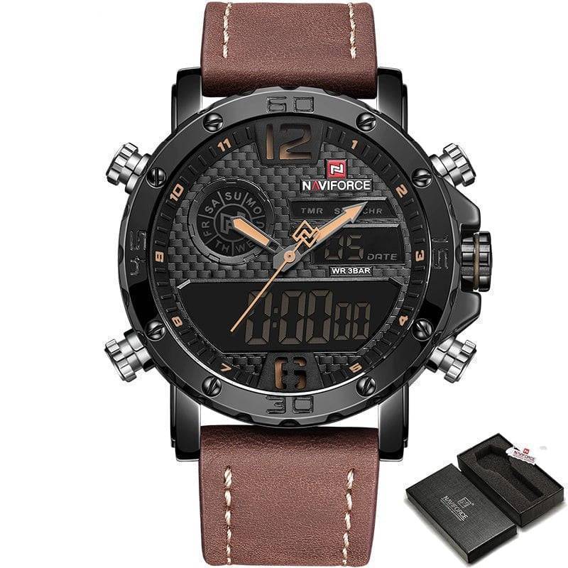Men's Sport Watch with Dual Displays for Active Lifestyles - Lamylie