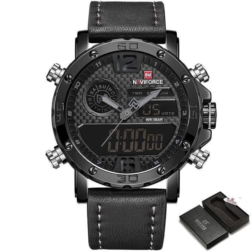 Men's Sport Watch with Dual Displays for Active Lifestyles - Lamylie