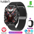 Men's Durable Military-Style Smartwatch with Bluetooth Calling & Fitness Tracking - Lamylie