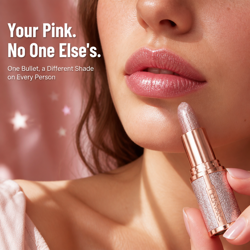 LipAura — Watch Glitter Melt Into Your Own Personalized Pink Shade - Lamylie