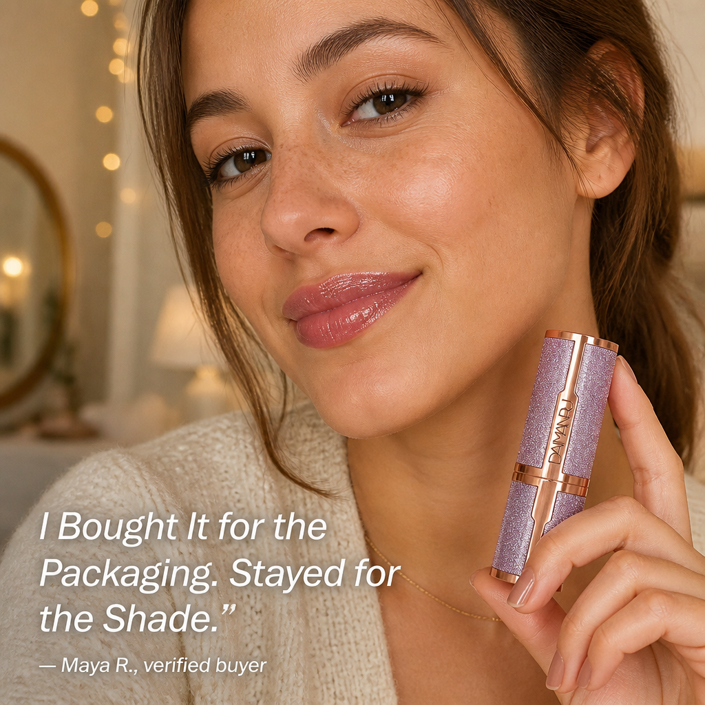 LipAura — Watch Glitter Melt Into Your Own Personalized Pink Shade - Lamylie