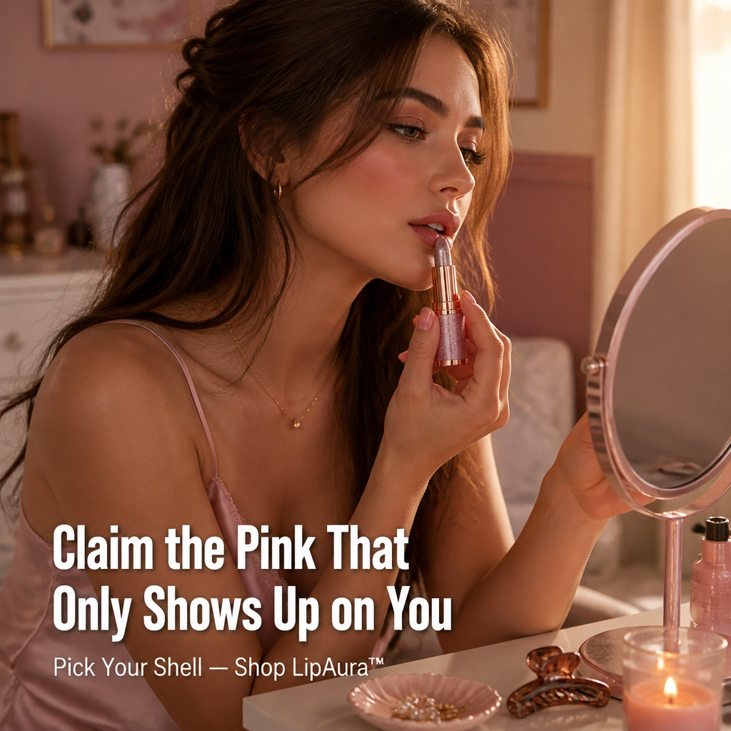 LipAura — Watch Glitter Melt Into Your Own Personalized Pink Shade - Lamylie
