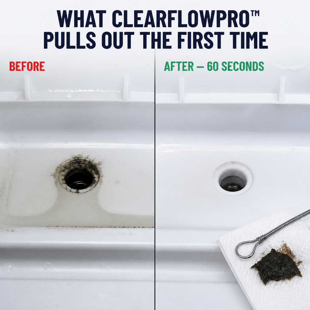 ClearFlowPro — Elimina i residui nascosti dagli scarichi e impedisce per sempre all’acqua di ristagnare nel frigorifero - Lamylie