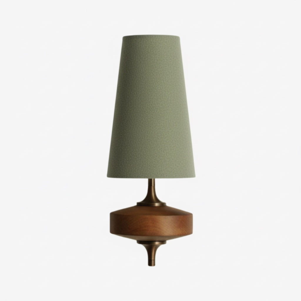 Retro Wall Lamp with Fabric Shade | Vintage Lighting for Bedroom - Lamylie