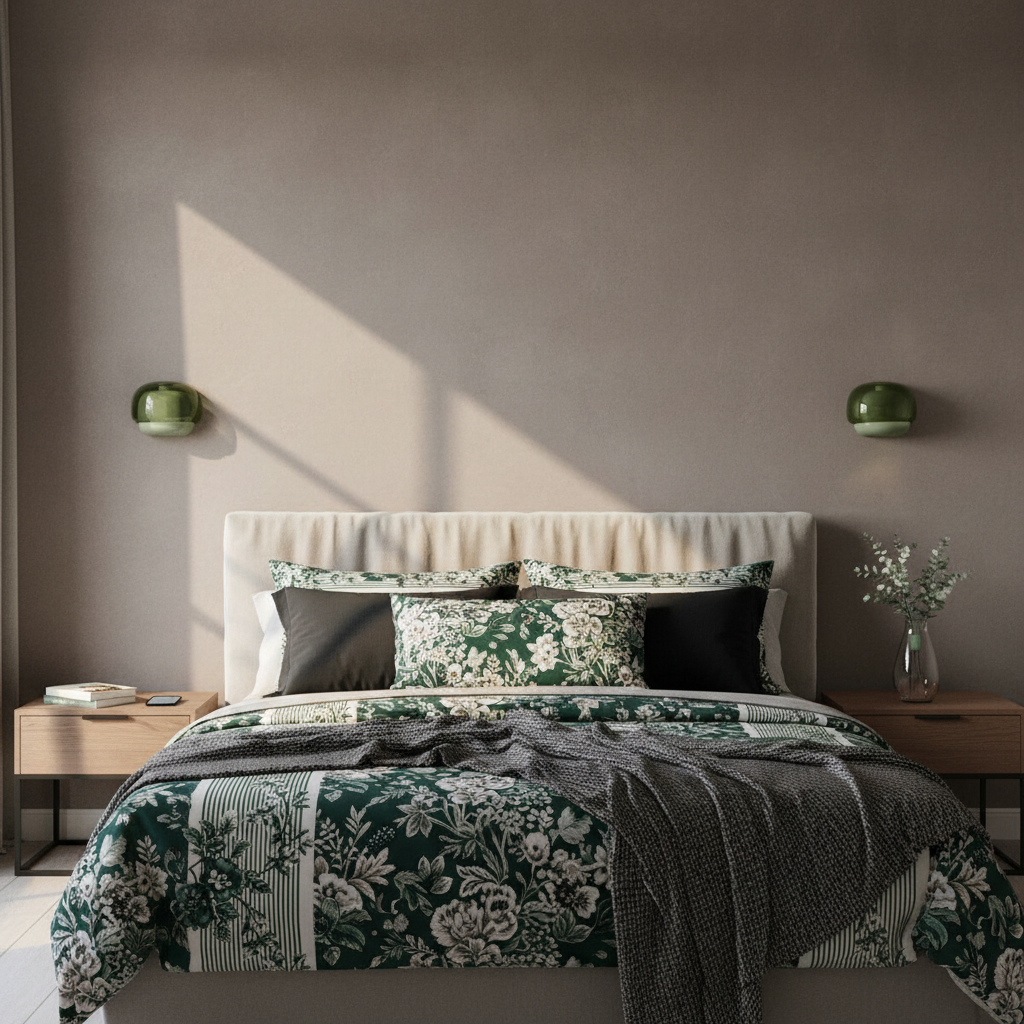 Lampada da parete moderna in vetro con doppio paralume a forma di fungo | Accento colorato per camera da letto e corridoio - Lamylie