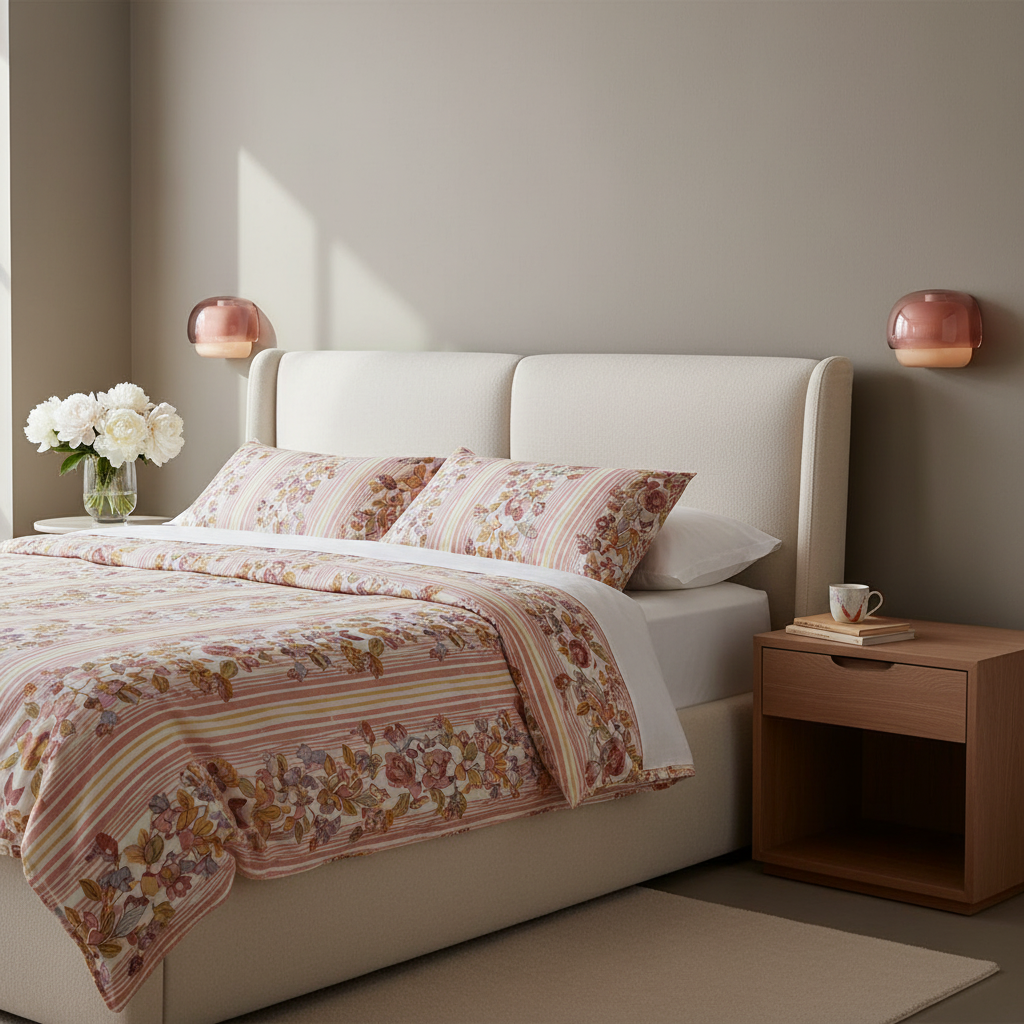 Lampada da parete moderna in vetro con doppio paralume a forma di fungo | Accento colorato per camera da letto e corridoio - Lamylie