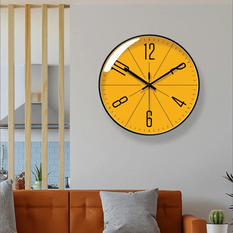 Minimalist Design Wall Clock for Quiet Environments - Lamylie
