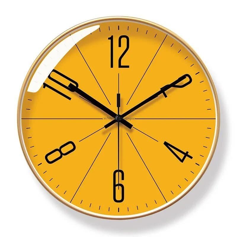 Minimalist Design Wall Clock for Quiet Environments - Lamylie