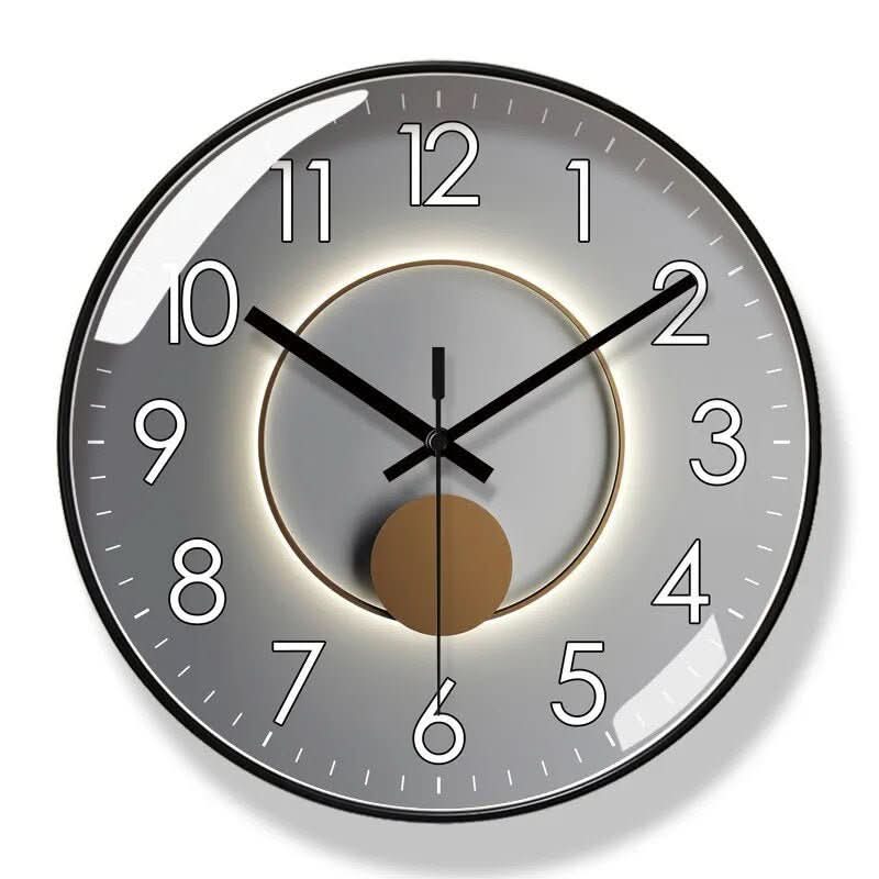 Minimalist Design Wall Clock for Quiet Environments - Lamylie
