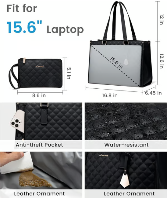 Isoleret laptop- og madtaske - Lamylie