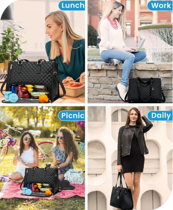 Isoleret laptop- og madtaske - Lamylie