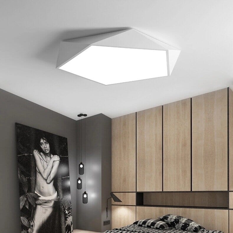 Modern Geometric LED Ceiling Lamp | Scandinavian Design in Multiple Colors and Sizes - Lamylie