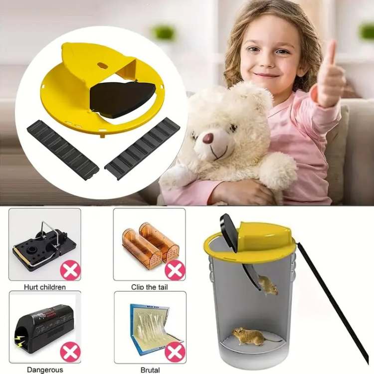 Multi-Catch Mouse Trap with Automatic Tilting Mechanism - Lamylie