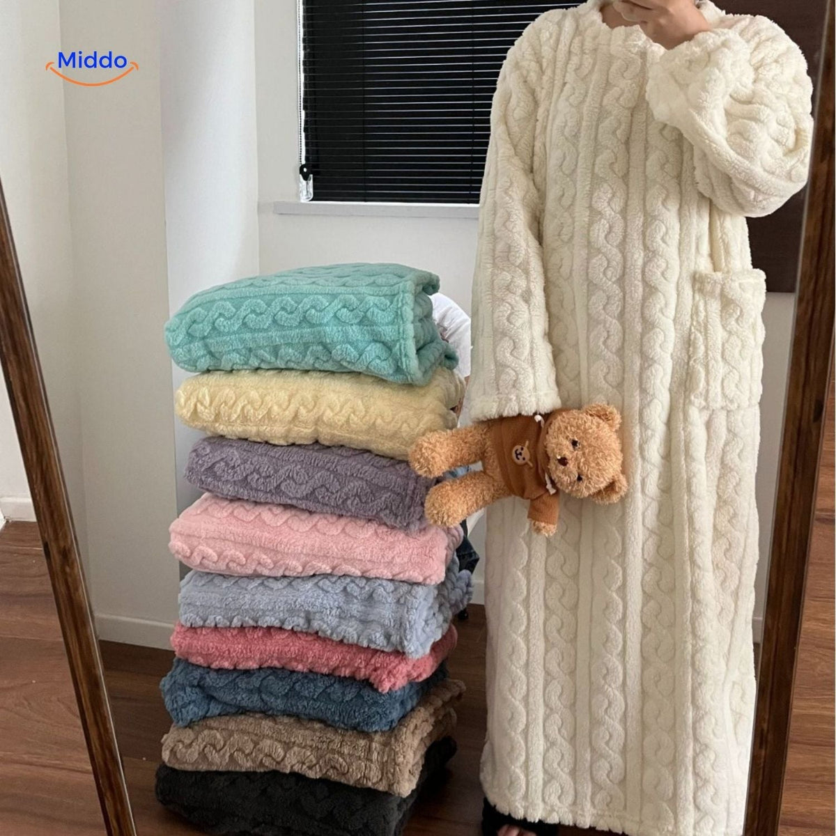 Vestaglia coperta accogliente – Goditi il calore, muoviti liberamente e vivi un comfort senza fine! - Lamylie
