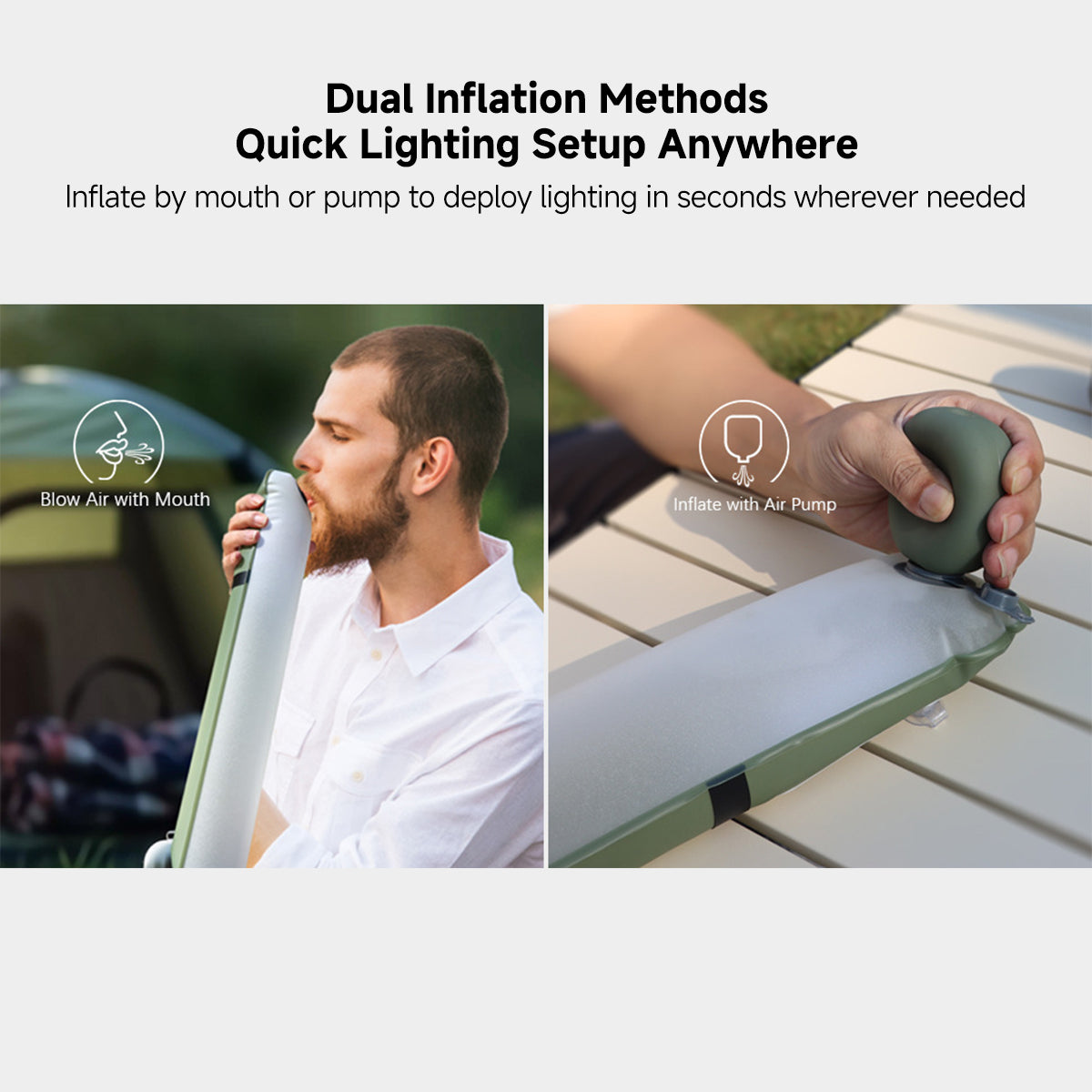 LED Waterproof Lantern for Camping - Inflatable Solar Light - Lamylie
