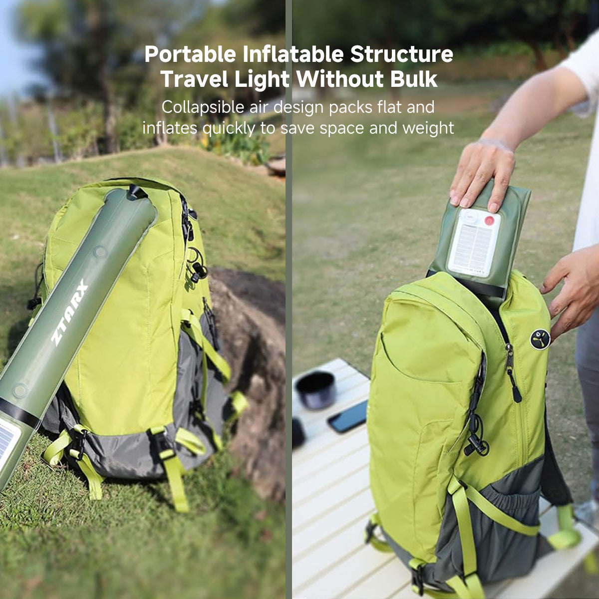 LED Waterproof Lantern for Camping - Inflatable Solar Light - Lamylie