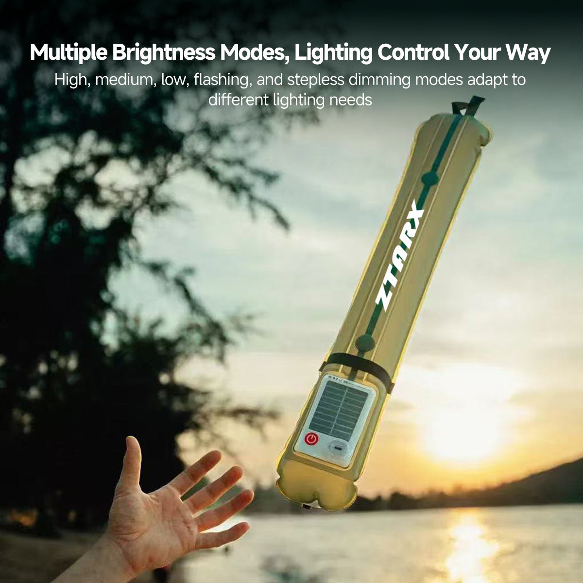 LED Waterproof Lantern for Camping - Inflatable Solar Light - Lamylie