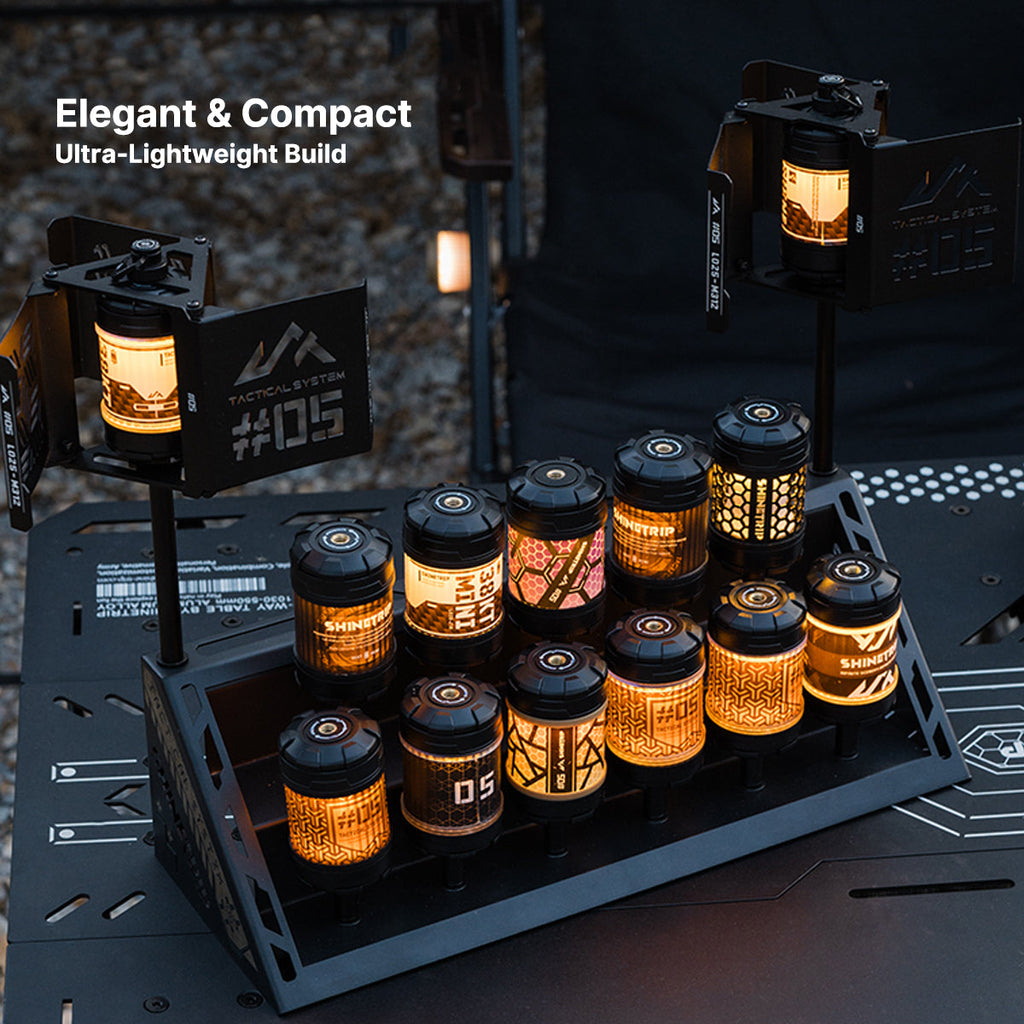 Modulares Campinglicht mit Spin-Glow-Funktion – Lamylie