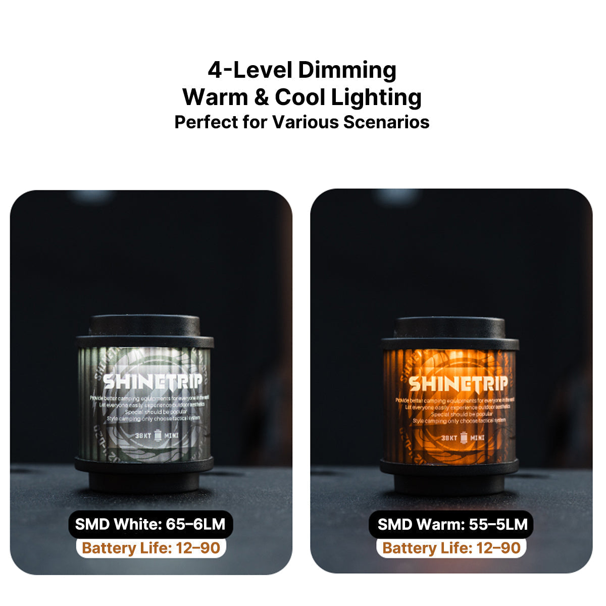 Modulares Campinglicht mit Spin-Glow-Funktion – Lamylie