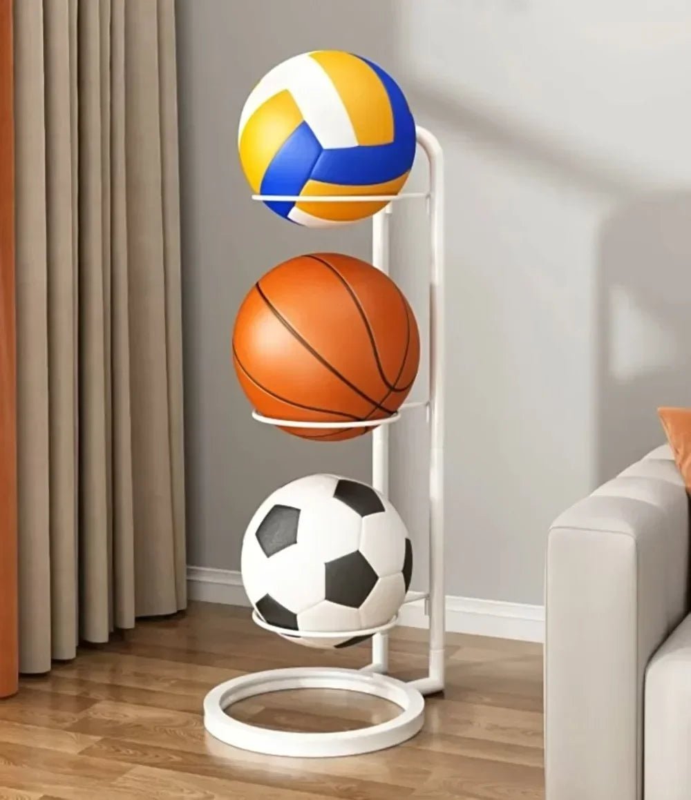 Kompakt sportlabda-tároló állvány – Tárolási megoldás otthonra, garázsba és edzőterembe - Lamylie