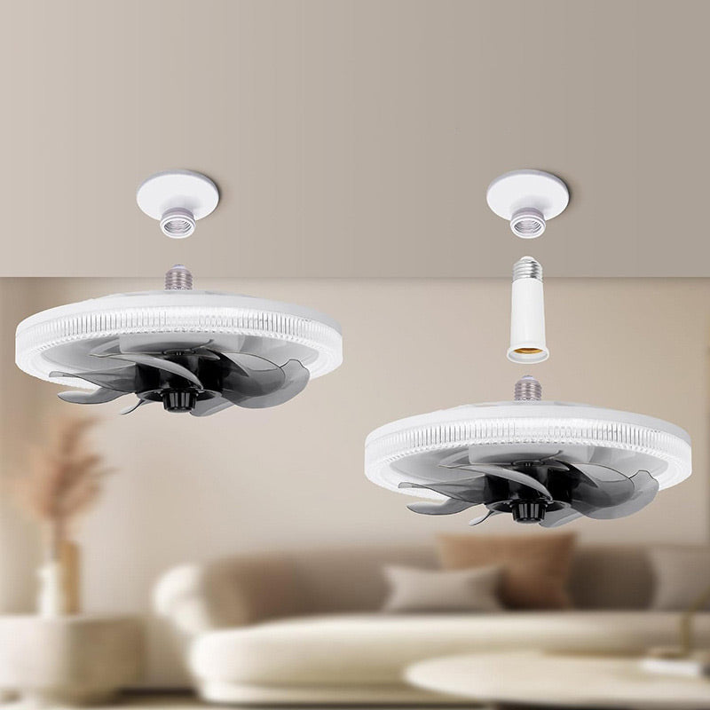 Fan with Light | Soothing Light and Cool Breeze | Remote Control | 4 Settings - Lamylie