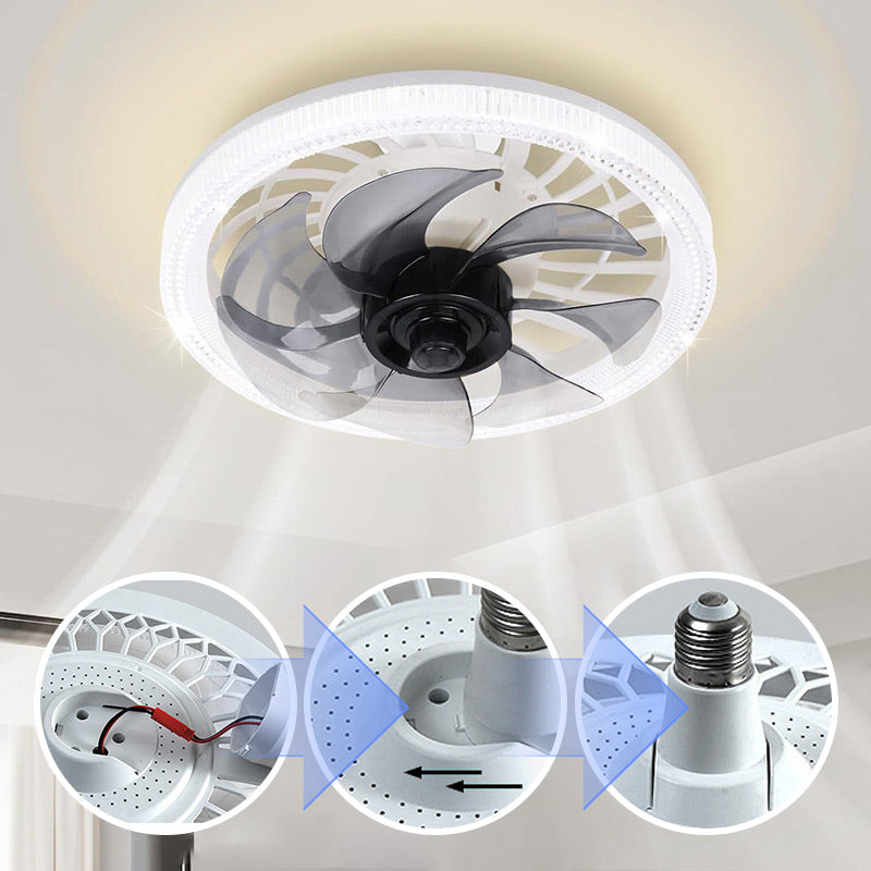 Fan with Light | Soothing Light and Cool Breeze | Remote Control | 4 Settings - Lamylie