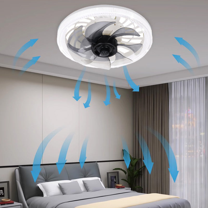 Fan with Light | Soothing Light and Cool Breeze | Remote Control | 4 Settings - Lamylie