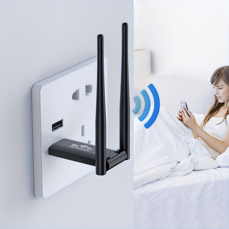 WiFi Repeater 300Mbps | Enhances Your Wireless Network Range | USB Powered | Compact & Portable - Lamylie