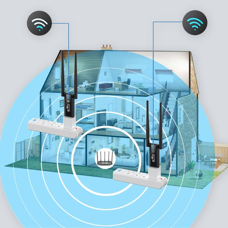 WiFi Repeater 300Mbps | Enhances Your Wireless Network Range | USB Powered | Compact & Portable - Lamylie