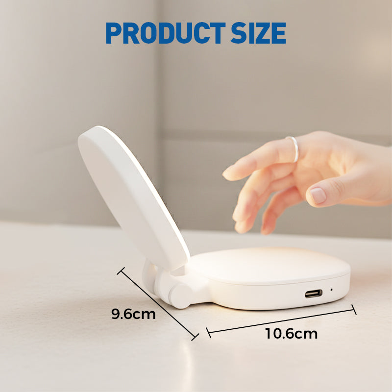3-in-1 Selfie Light with Mirror and Smartphone Holder - Lamylie