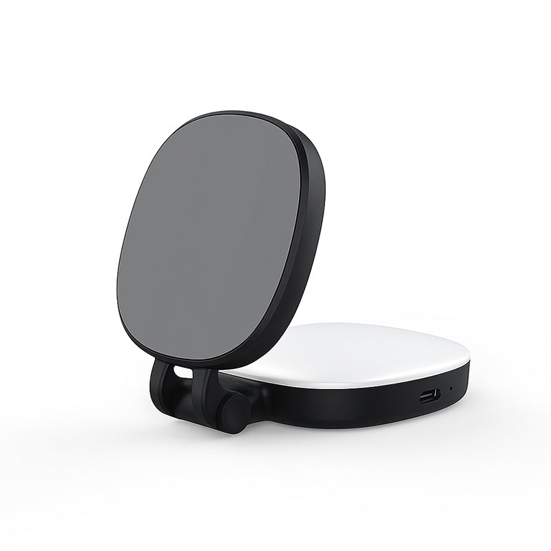 3-in-1 Selfie Light with Mirror and Smartphone Holder - Lamylie