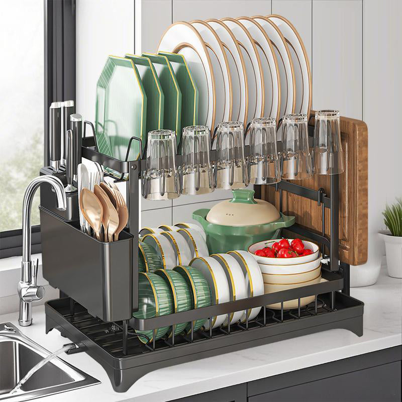 Escurridor de cocina de doble nivel - Lamylie