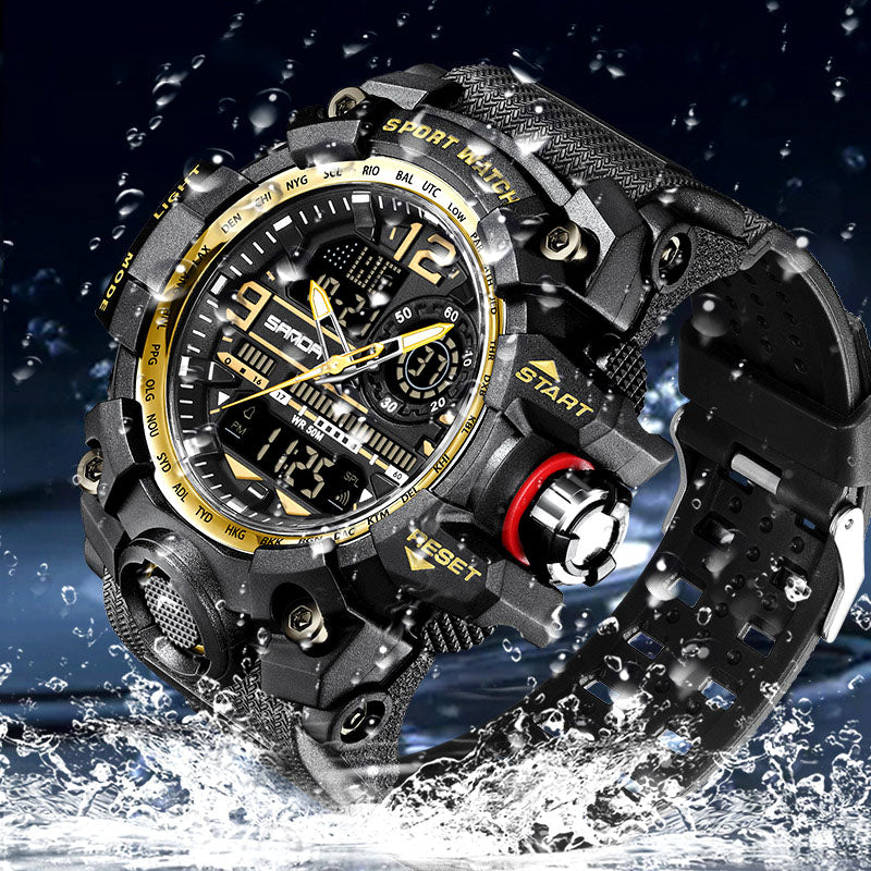 Montre multifonction pour homme avec affichage lumineux et résistance à l’eau – Lamylie