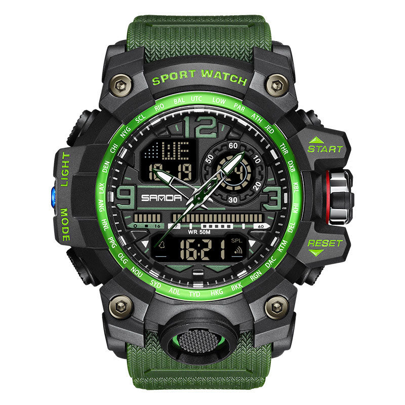 Montre multifonction pour homme avec affichage lumineux et résistance à l’eau – Lamylie
