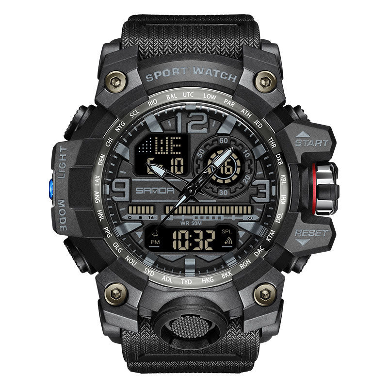 Montre multifonction pour homme avec affichage lumineux et résistance à l’eau – Lamylie