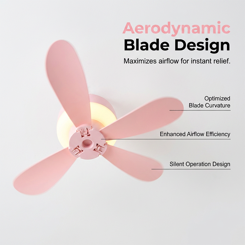 Hanging LED Fan with Night Light - Lamylie