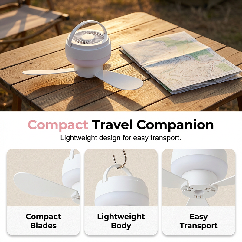 Hanging LED Fan with Night Light - Lamylie