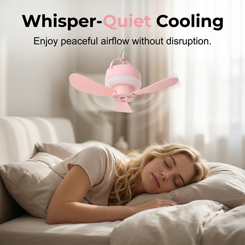 Hanging LED Fan with Night Light - Lamylie