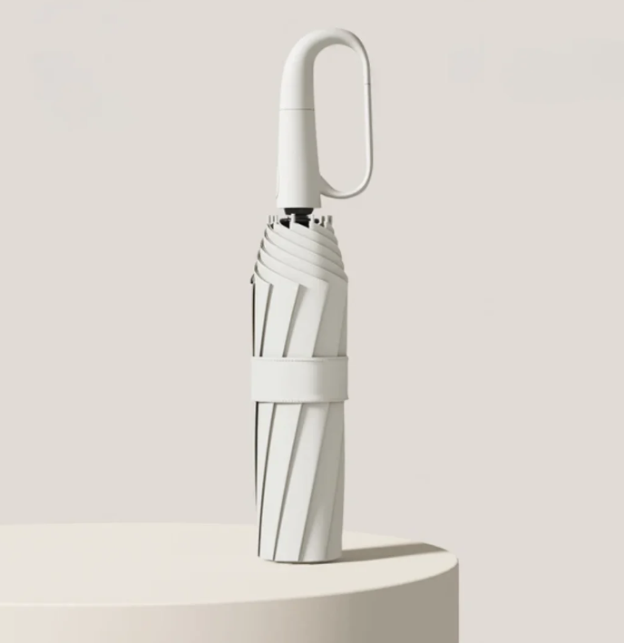 Stormsikker paraply med reflekskant | Vindtett og trygg i mørket – Lamylie