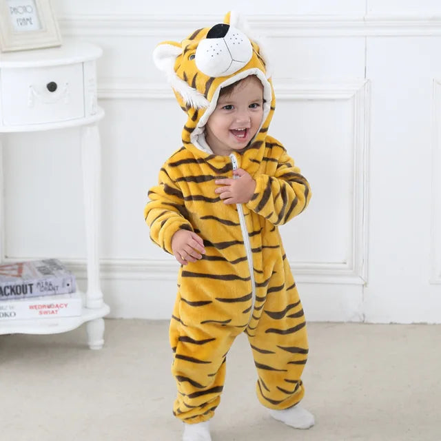 Cozy Fleece Jumpsuit for Infants - Lamylie