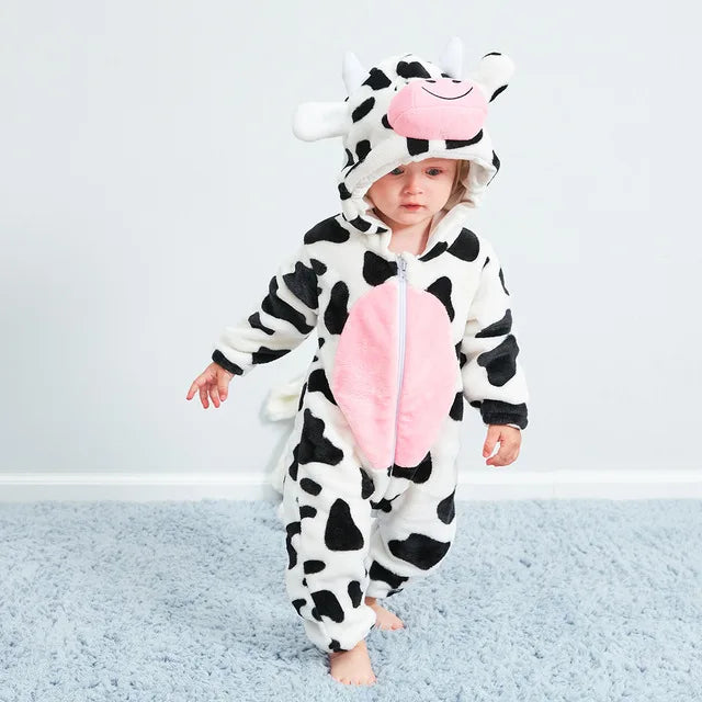 Cozy Fleece Jumpsuit for Infants - Lamylie