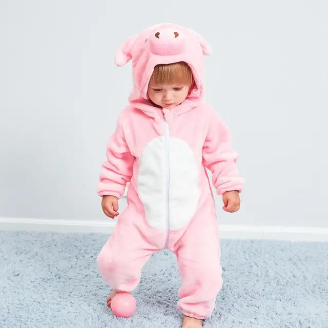 Cozy Fleece Jumpsuit for Infants - Lamylie