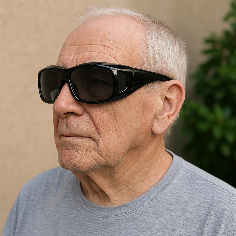 Ochelari suprapuși peste ochelarii obișnuiți, cu lentile polarizate | Protecție UV | Potriviți pentru ochelari obișnuiți | Ochelari pentru condus | Antireflex | Ochelari de soare cu clips - Lamylie