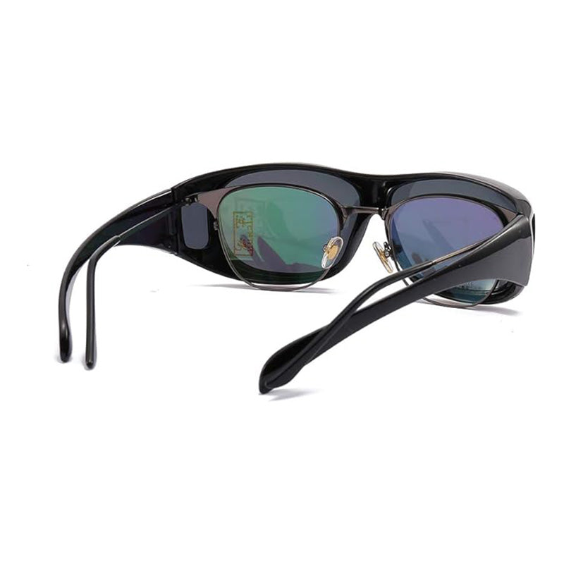 Ochelari suprapuși peste ochelarii obișnuiți, cu lentile polarizate | Protecție UV | Potriviți pentru ochelari obișnuiți | Ochelari pentru condus | Antireflex | Ochelari de soare cu clips - Lamylie