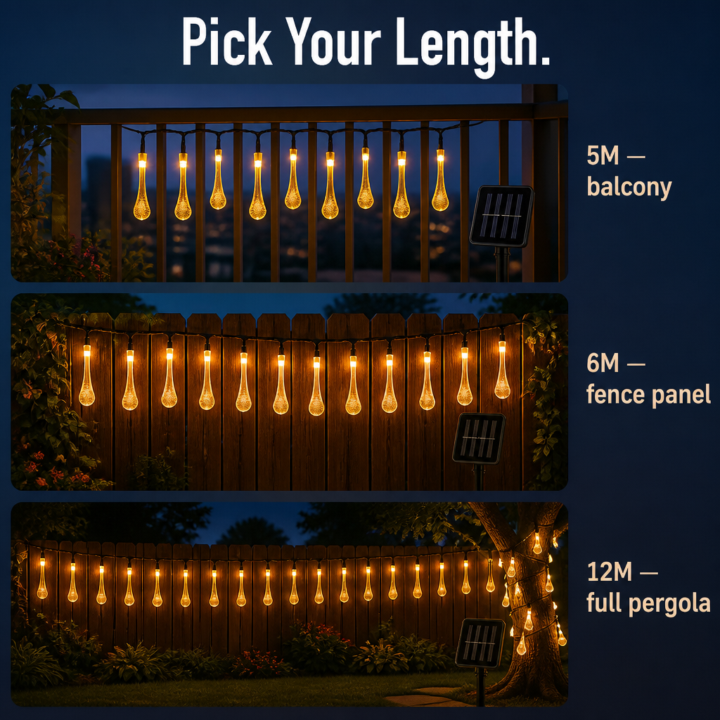 LuminaAura — Drapera den en gång, ladda med solen och lys hela natten utomhus – Lamylie