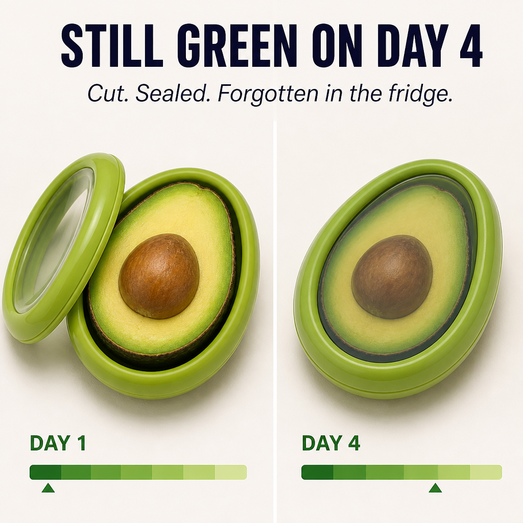 FreshSeal — Verhindern Sie, dass geschnittene Avocados, Zwiebeln und Tomaten bis zum Mittag braun werden - Lamylie