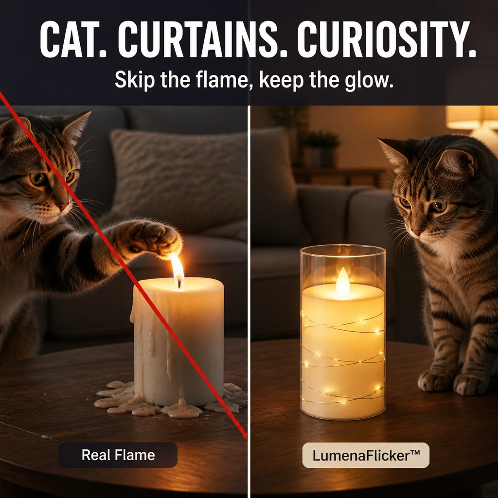 LumenaFlicker — Glow Like Real Candles Without the Fire, Mess, or Worry - Lamylie