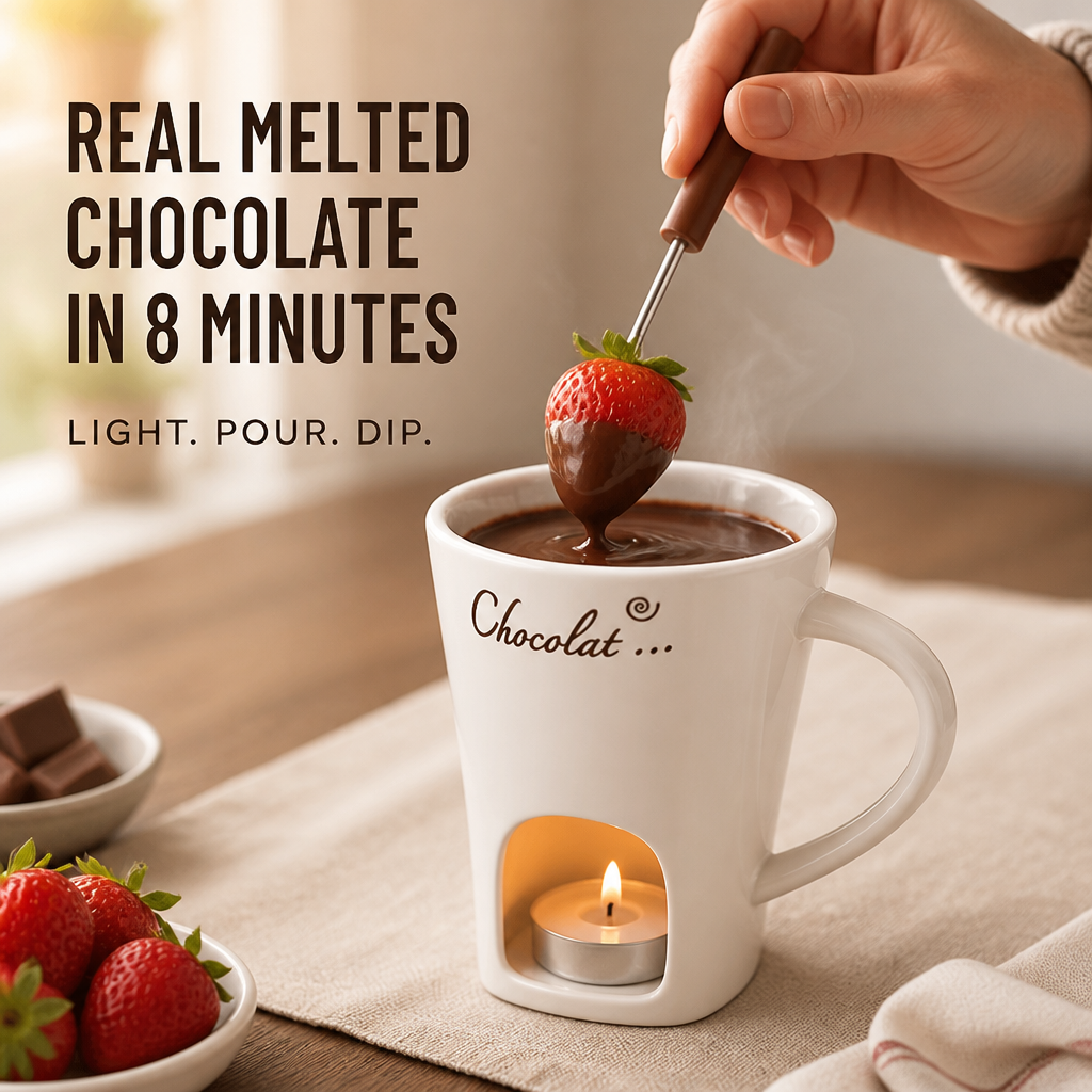 MeloMist — Allumez une bougie chauffe-plat, faites fondre le chocolat et oubliez le caquelon à fondue — Lamylie