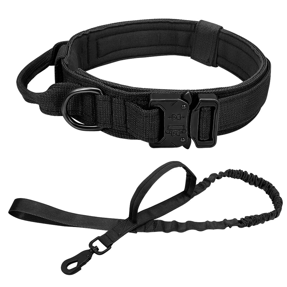 Hondenhalsband met bungeelijn en bedieningsgreep voor training - Lamylie